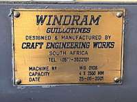 Windram 4 x 2550 Hydraulic Guillotine (12894)