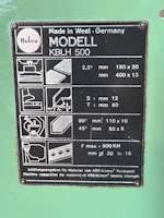Mubea KBLH 500 Hydraulic Cropper (14250)