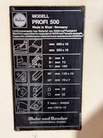 Mubea Profi 500 Hydraulic Cropper (15153)