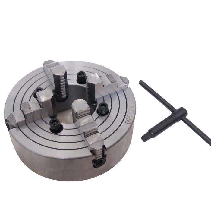 Cninba13 4-Jaw Independent Lathe Chuck – 125mm (5") Steel Chuck, Reversible Jaws, For Grinding, Milling, Drilling Machines