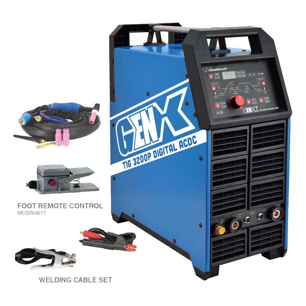 Tradeweld EWM0072-I GENX TIG3200P Digital ACDC Inverter Tig Welding Machine (9914)